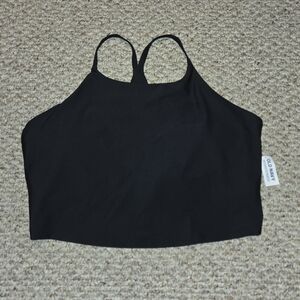 NWT Old Navy Tank Built in Bra Black Women's Size 3X